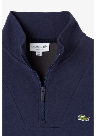 Lacoste Men's Classic Fit Neck Zip Sweatshirt Yarım Fermuarlı Yüksek Yaka Pamuklu Sweatshirt Lacivert Lacoste Men's Classic Fit Neck Zip Sweatshirt Yarım Fermuarlı Yüksek Yaka Pamuklu Sweatshirt Lacivert