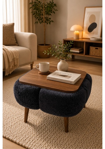 Aura Wellsoft Kumaş Kaplamalı Sehpa Salon Orta Sehpa Berjer Sehpa 42x52 Cm Antrasit Gri Aura Wellsoft Kumaş Kaplamalı Sehpa Salon Orta Sehpa Berjer Sehpa 42x52 Cm Antrasit Gri