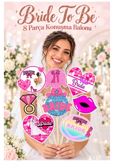 Bride To Be Konuşma Balonu Seti 8 Parça
