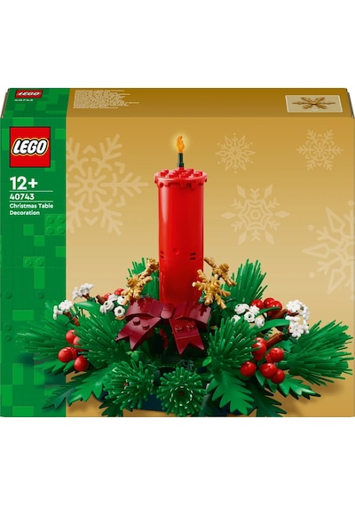 LEGO® Yılbaşı Masa Süsü 40743 - 12 Yaş ve Üzeri Çocuklar için Yılbaşı Temalı Yaratıcı Oyuncak Yapım Seti (433 Parça)