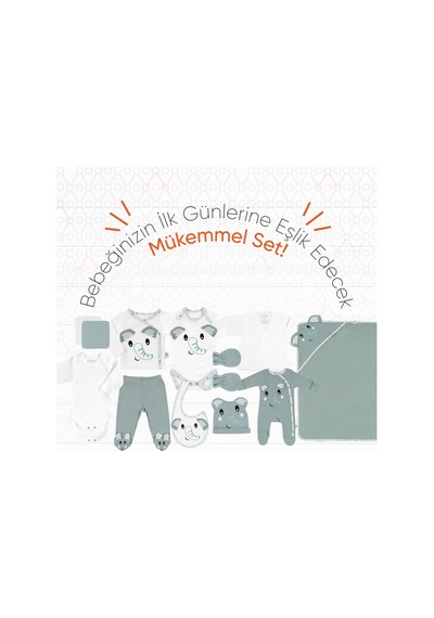 Gezenbebe Hero Bebek Hastane Çıkış Seti 11 Parça Mavi
