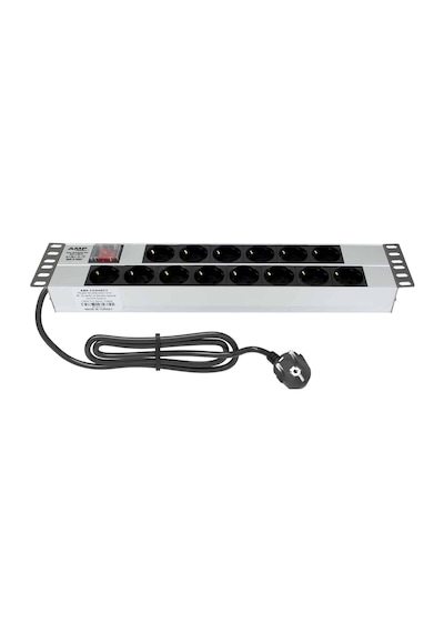 Amp Connect 19" 2u 14'lü Schuko Anahtarlı Kabinet Grup Prizi Pdu -16a