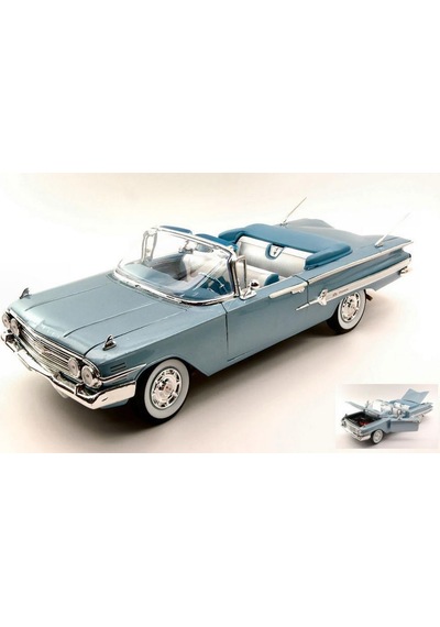 Welly 1960 Chevrolet İmpala 1/18 Model Araba Mavi