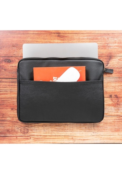 Awe 16 İnç Macbook Ve Pc Uyumlu Deri Kılıf Erc1 Siyah Diğer