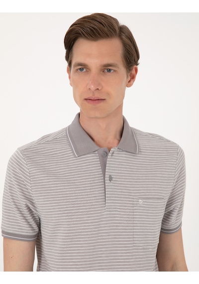 Pierre Cardin Erkek Gri Tişört 50307848-vr024 Gri