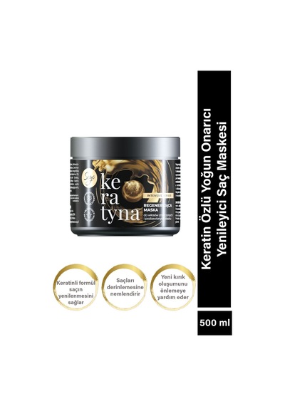 Seyo Keratin Özlü Yoğun Onarıcı ve Yenileyici Saç Maskesi 500 ML