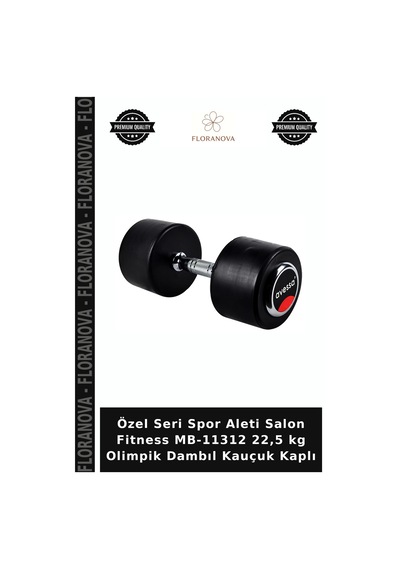 Özel Seri Spor Aleti Salon Fitness Mb-11312 22,5 Kg Olimpik Dambıl Kauçuk Kaplı