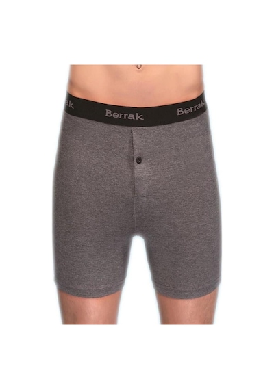 Berrak 1059 Likralı Düğmeli Erkek Boxer 6 Adet