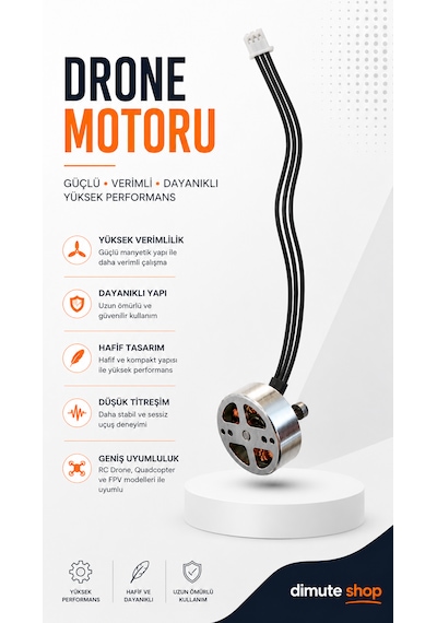 Drone Motoru Fırçasız Yüksek Performanslı Rc Drone Yedek Motor
