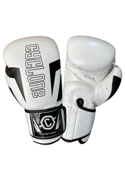 Cyclone Clash Orijinal Deri Boks Ve Kick Boks Eldiveni Beyaz