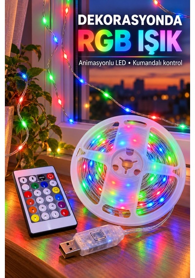 Shnstore Telefonla Kontrol Edilebilen 10 Metre Rgb Led Shntknd0720