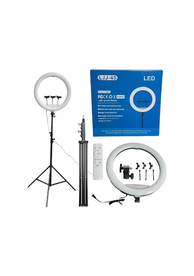 Profesyonel 18" Ring Light Soft Işık Çantalı Youtuber Makyaj Çekimleri