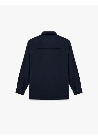 Koton Regular Fit Cep Detaylı Uzun Kollu Düğmeli Gömlek Lacivert 6wam60112hw Lacivert