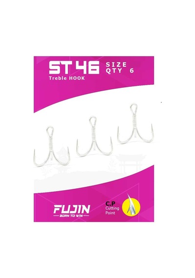 Fujin St46 Üçlü Maket Balık Iğnesi  3 Numara