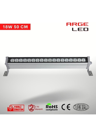 Argeled Mavi Wallwasher Duvar Boyama 50 Cm 18w