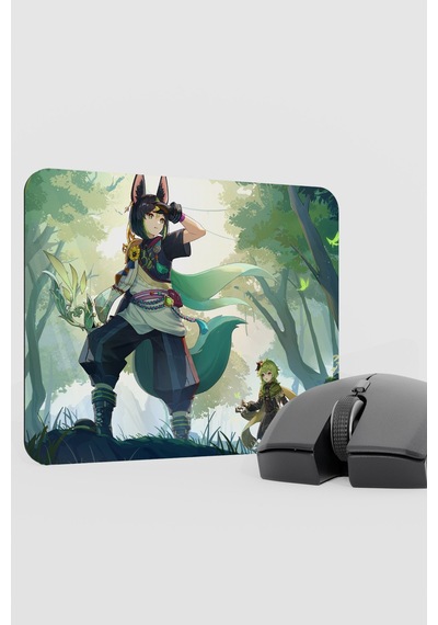 Tighnari Genshin Impact Anime Gacha V2 - 22x18 Gaming Mouse Pad Fare Altlığı