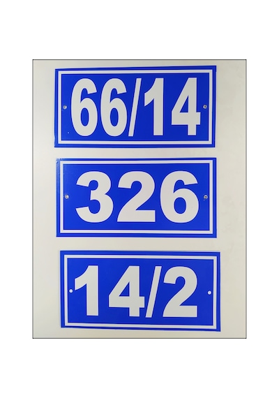 Kapı Numarası 10X20 Cm, Bina, Apartman, Işyeri Numarası (477174070)