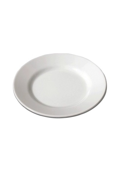 Ermiya 6 Ad Termostar Enternasyonel Melamin Çukur Tabak 20*3,5 Cm Beyaz