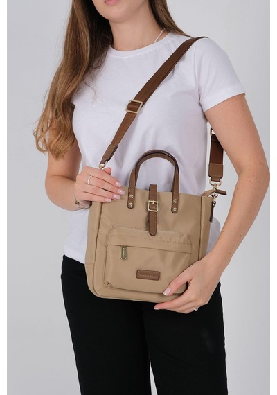 Silver Polo Sp1218 Kadın El Çantası Saten Vizon-camel
