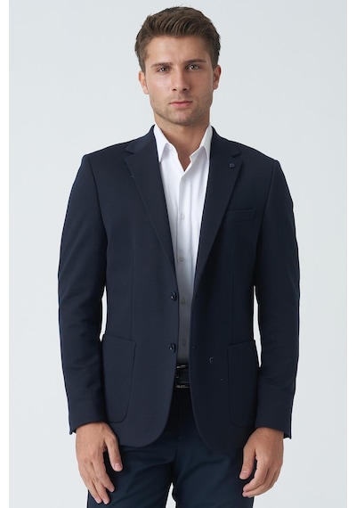 White Stone Birmingham C4011 Yünlü Likralı Slim Fit 6 Drop Örme Ceket Laci-laci Lacivert White Stone Birmingham C4011 Yünlü Likralı Slim Fit 6 Drop Örme Ceket Laci-laci Lacivert