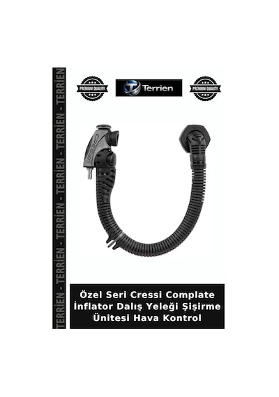 Özel Seri Cressi Complate İnflator Dalış Yeleği Şişirme Ünitesi Hava Kontrol Standart