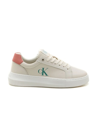 Calvin Klein Kadın Krem Logolu Sneakers Çok Renkli