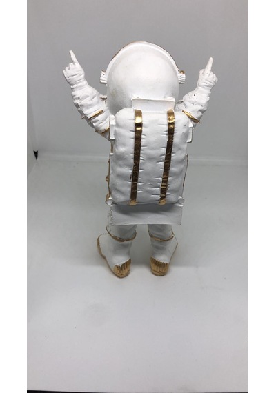 Lebson Dekoratif Polyester Buz Beyazı Astronot Sarı