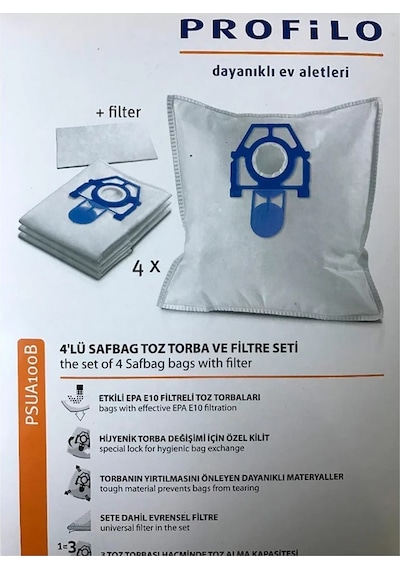 Profilo Uyumlu Psu745Ap Flooris Psv762Sp Aquapro Plus Toz Torba