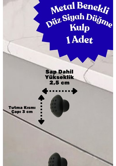 Klc Metal Benekli Yuvarlak Siyah Düğme Kulp - Çocuk Odası, Mutfak Ve Dolap İçin Modern Çekmece Kulbu Benekli Siyah Benekli Siyah Klc Metal Benekli Yuvarlak Siyah Düğme Kulp - Çocuk Odası, Mutfak Ve Dolap İçin Modern Çekmece Kulbu Benekli Siyah Benekli Siyah