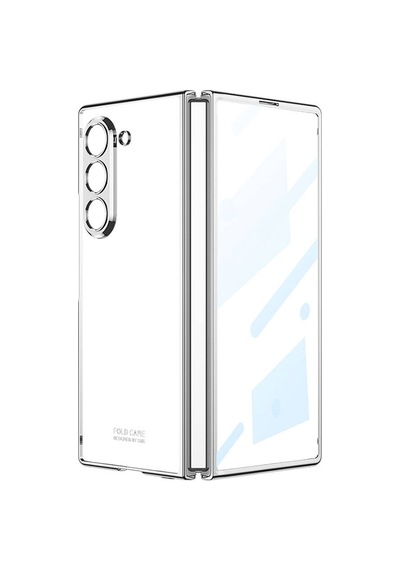 Zore Galaxy Z Fold 6 Kılıf Nvth Full Camlı Kıpta Kapak-gümüş