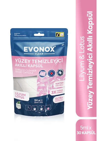 Clean Yüzey Temizleyici Akıllı Kapsül Lilyum&lotus Kokulu Tekli