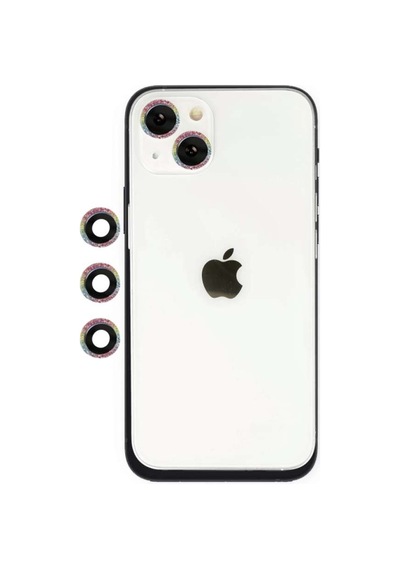İphone 14 Shine Kamera Lens - Rainbow Diğer