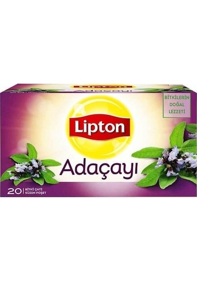 Lipton Adaçayı Bardak Süzen Poşet Bitki Çayı 20'li Paket