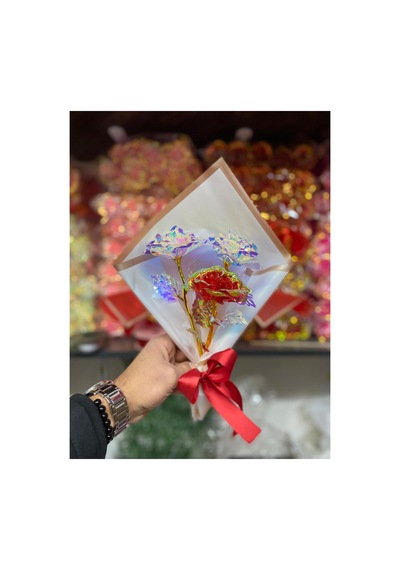 Beyaz-kırmızı Hediye Paketli 3'lü Sonsuzluk Gülü Sevgililer,anneler,günü Yılbaşı Notlu Aşk Beyaz - 687455710 Beyaz