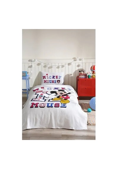 Özdilek Disney Mickey Col Fitted Çar. Pike Takımı Ranforce Gri