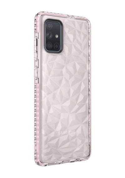 Galaxy A71 Kılıf Zore Buzz Köşeleri Airbagli Prizmatik Tasarım