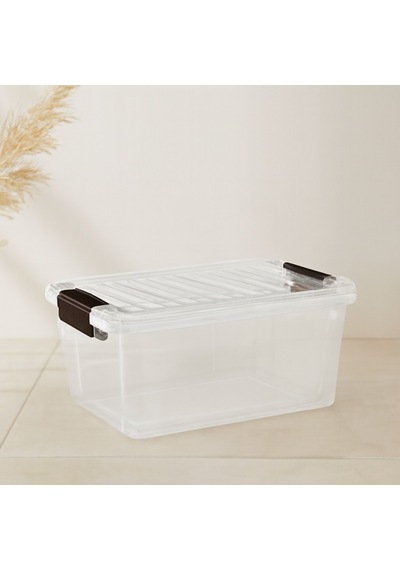 Şeffaf Kilitli Çok Amaçlı Saklama Kutusu 6.25l 210x305x145mm