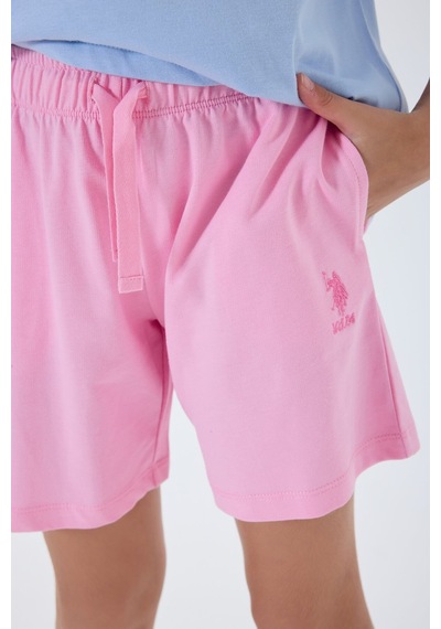 U.s. Polo Assn. Kız Çocuk Mavi Şort Takım Us2512-c-v1 Mavi