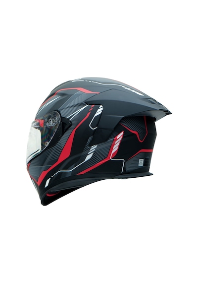 Gp Kompozit Mks008-ebgr Yarış Spoiler Güneş Vizörlü Şeffaf Full Face Motosiklet Kaskı Çok Renkli