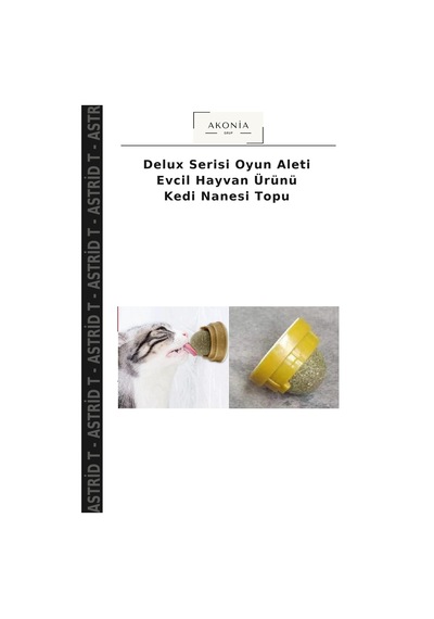 Delux Serisi Oyun Aleti Evcil Hayvan Ürünü Kedi Nanesi Topu