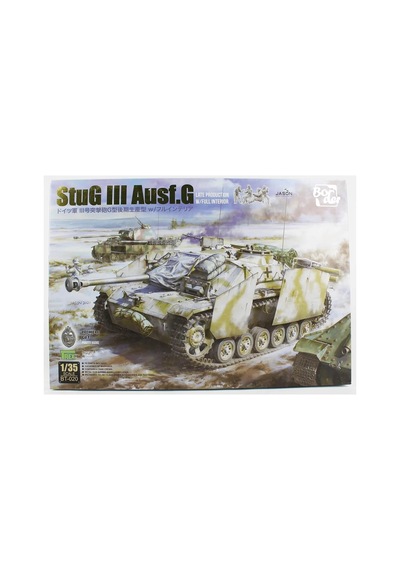Border Bt-020, 1/35 Stug Iıı Ausf. G Geç Dönem Tankı İç Detaylı Plastik Maketi