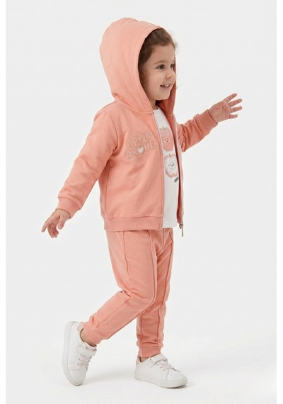 Toontoy Kids Toontoy Kız Çocuk 3'lü Eşofman Takımı Uzun Kollu Bisiklet Yaka Nakışlı T-shirt - Kapüşonlu Fermuarlı Hırka- Beli Paçası Lastikli Eşofman Altı 25040 Pudra Toontoy Kids Toontoy Kız Çocuk 3'lü Eşofman Takımı Uzun Kollu Bisiklet Yaka Nakışlı T-shirt - Kapüşonlu Fermuarlı Hırka- Beli Paçası Lastikli Eşofman Altı 25040 Pudra