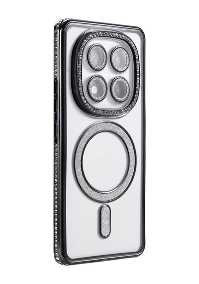 Xiaomi Redmi Note 14 Pro 5g Uyumlu Joke Simli Magneticsafe Kılıf - Siyah