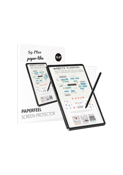 Galaxy Tab S9 Plus Sm-x810 Uyumlu Gerçek Kağıt Hissi Parlama Önleyici Paper Like Ekran Koruyucu