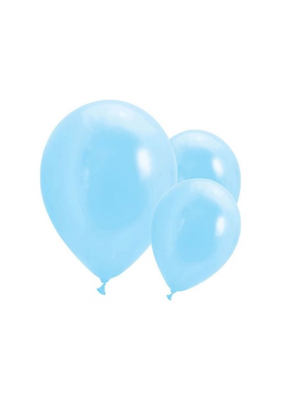 Benim Marifetlerim Metalik Açık Mavi Balon 12 Inch 10 Adet