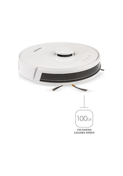 Homend Alex Laser 1281H Lazer Akıllı Robot Süpürge Beyaz 2in1 Moplu Haritalamalı