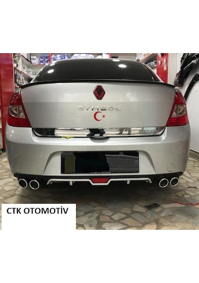Renault Clio Symbol Krom 4 Egzoz Difüzör Ürün Difrizör