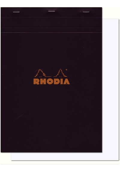 Rhodia Çizgisiz Bloknot, Siyah, 210x297mm