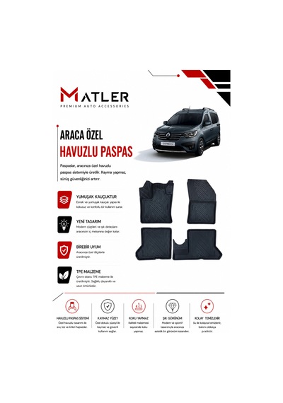 Renault Express 2022 Model 4d Ekstra Havuzlu Paspas
