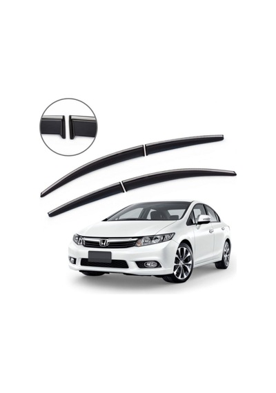Honda Civic Fb7 Krom Çıtalı Cam Rüzgarlığı 2012-2016